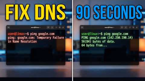 Fix Temporary Failure in Name Resolution on Linux (DNS Not Working Fix)